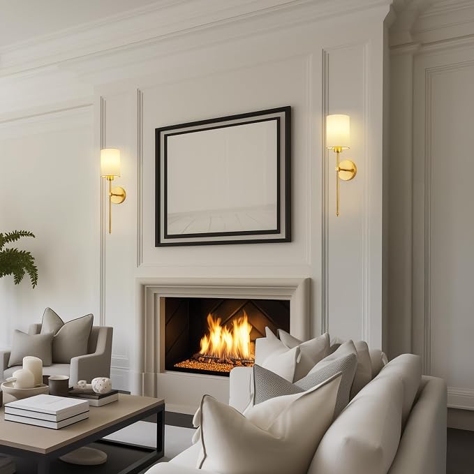 Battery Operated Wall Sconces Set of Two, Wireless Rechargeable Wall Light - Image 7
