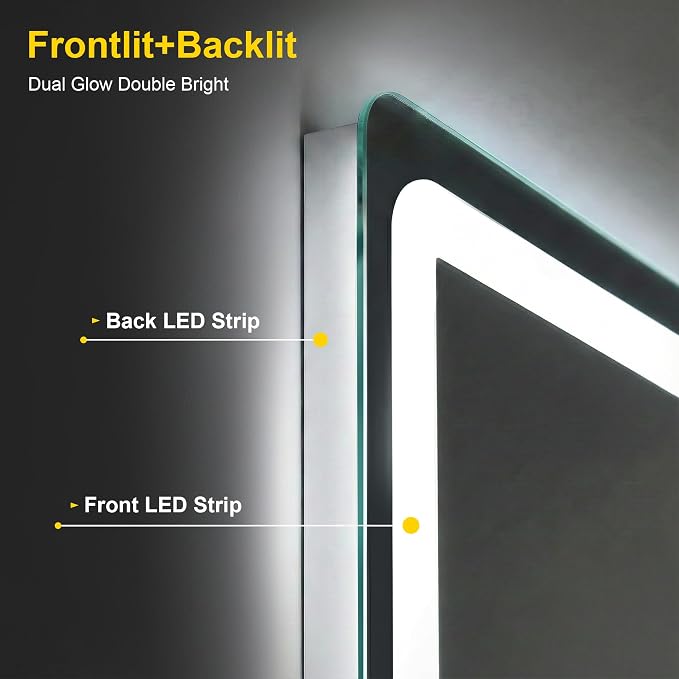 LED Bathroom Mirror with Lights - Image 3