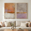 Large Framed Abstract Wall Art for Living Room, Modern Minimalist Painting by MXART