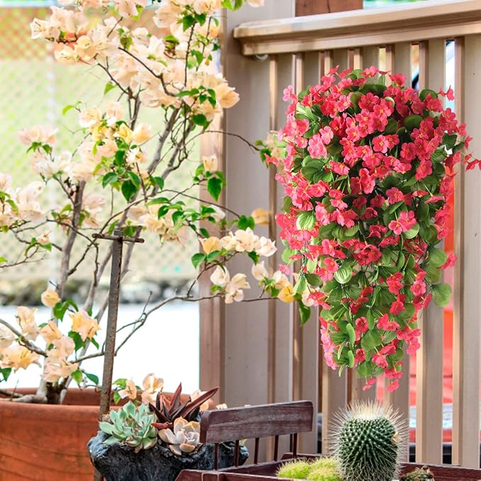 ZFProcess Artificial Fake Hanging Flowers Plants - Image 2