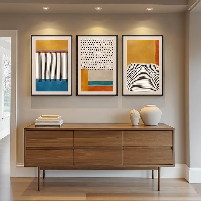Framed Colorful Abstract Wall Art - Image 8