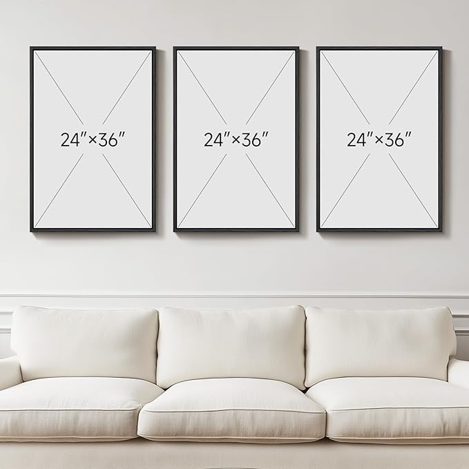 Large Framed Gold Abstract Geometric Wall Art - Image 3