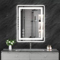 Koonmi 32"x24" LED Mirror for Bathroom, 90CRI Anti-Fog Vanity Mirror by KOONMI