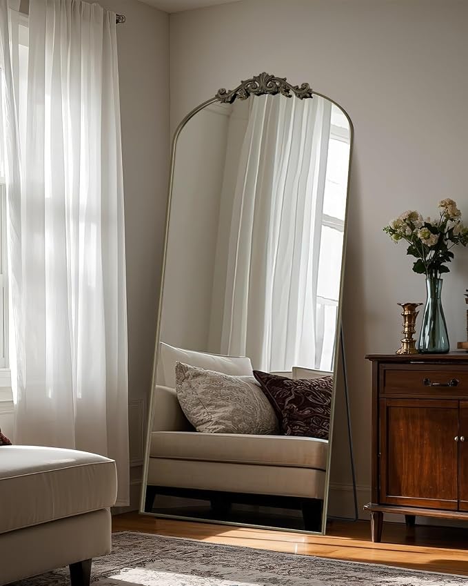 Antok Arched Full Length Mirror, Full Body Mirrors - Image 3