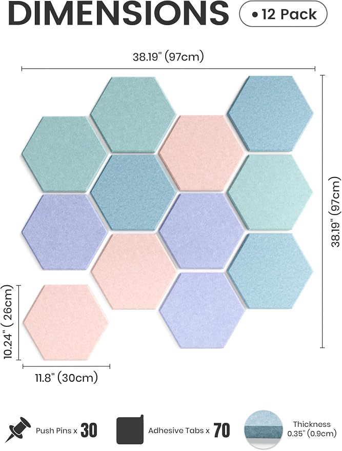 Fluxynara Hexagon Cork Board Alternative - Image 2