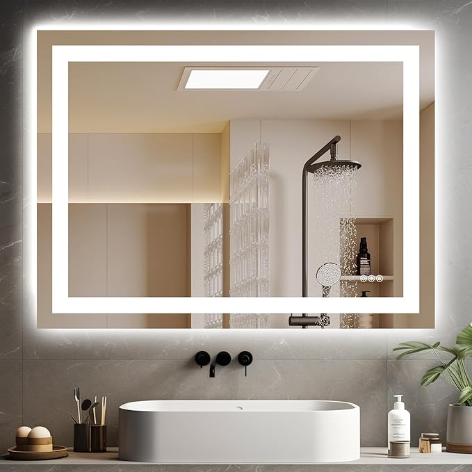 Hivone 40X30 LED Bathroom Mirror by Hivone