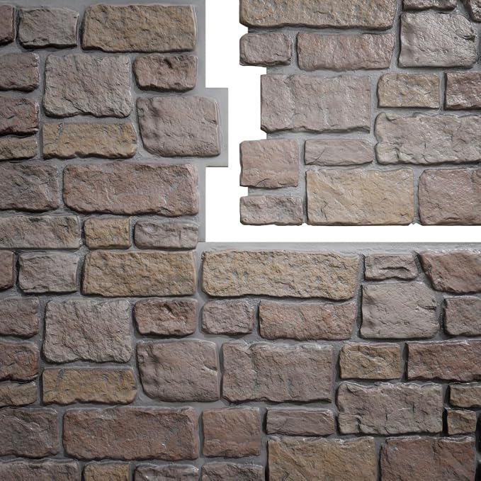 EverStone Cobblestone Faux Stone Panel, Grand Canyon Color - Image 9