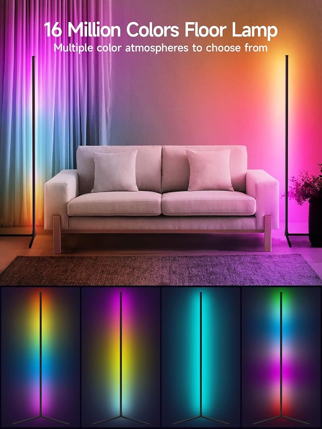 Tyute Floor Lamp, RGB LED Corner Lamp - Image 2
