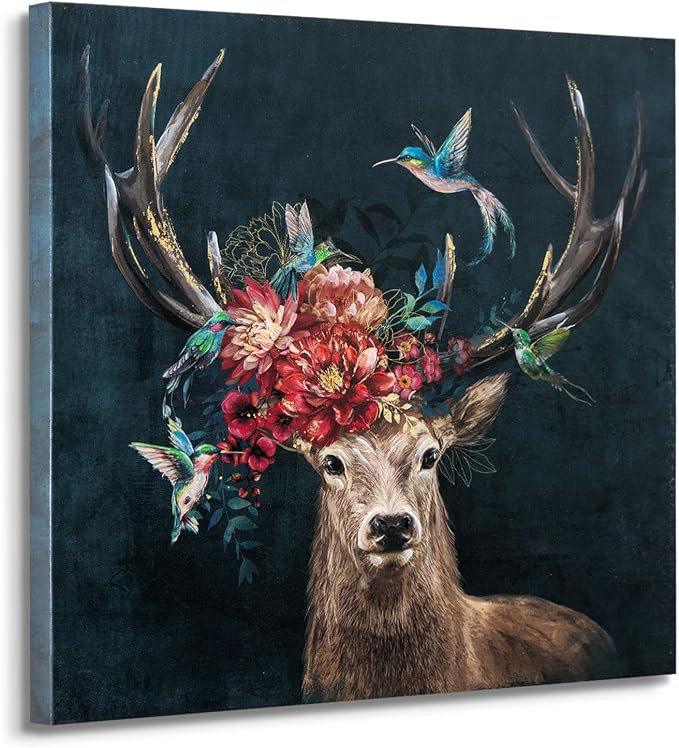 JolyWell Deer Canvas Wall Art - Image 3