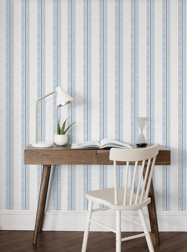 NextWall Beach Towel Stripe Peel and Stick Wallpaper - Image 6