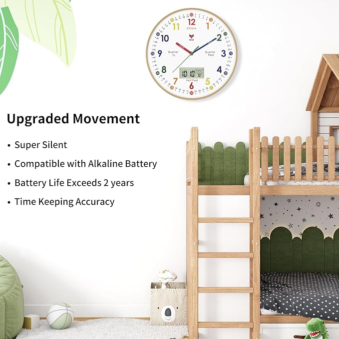 Foxtop Digital and Analog Learning Clock - Image 2
