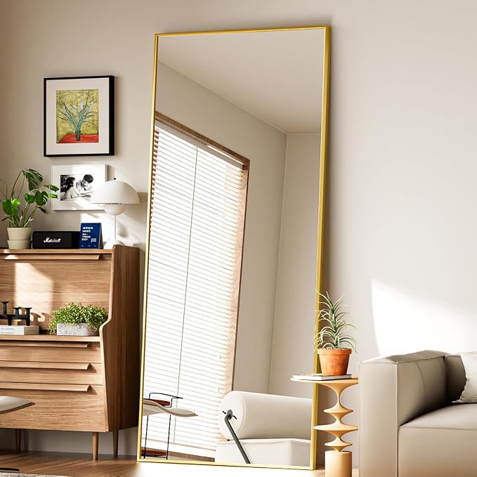 Koonmi 65"x24" Floor Mirror Full Length, Bedroom Floor Body Mirror - Image 7