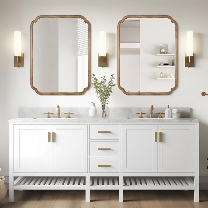 WallBeyond 30" x 40" Rounded Corner Arch Wall Mirror - Image 2