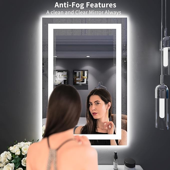LOAAO 24"X36" LED Bathroom Mirror - Image 3