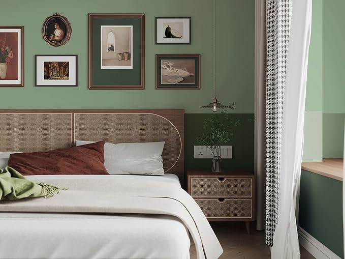 Dimoon 118''x23.6'' Green Peel and Stick Wallpaper Contact Paper Modern Self - Image 9