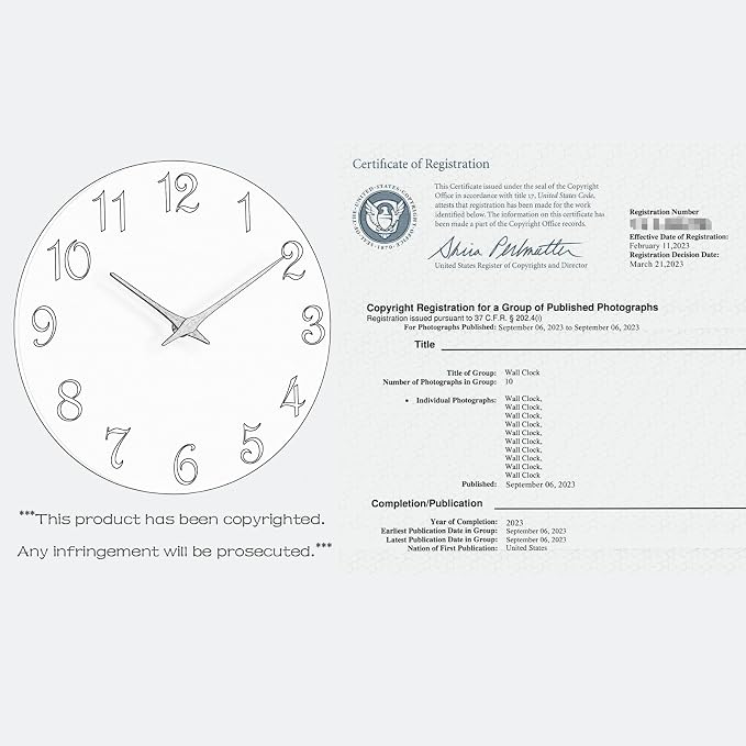 Roymnie Wall Clock 14 Inch, Modern Wall Clocks Battery Operated, Silent Non - Image 8
