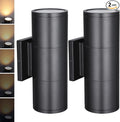 LEONLITE 12 Inch 3000K LED Cylinder Up Down Wall Light Outdoor, 120-277V by LEONLITE