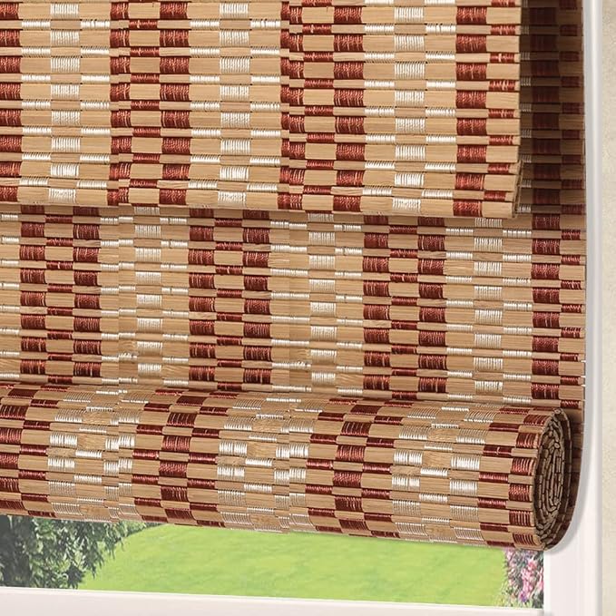 Letau No Drill No Tools Cordless Wood Window Shades Blinds, Bamboo Light - Image 4