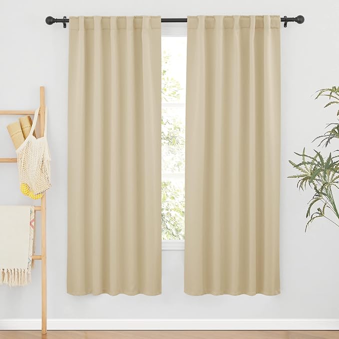 RYB HOME Room Darkening Thermal Blackout Curtains, Window Curtains Draperies by RYBHOME
