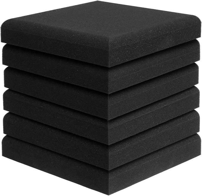 JBER Acoustic Studio Foam, 6 Pack 2" X 12" X 12" Round C-Panel Sound Foam - Image 9