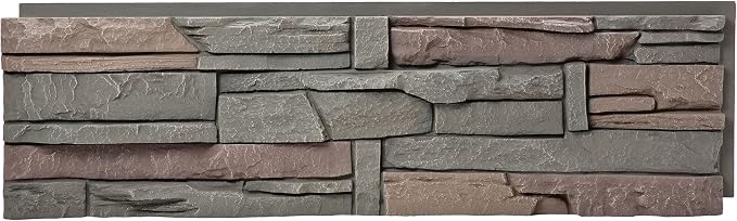 GenStone Faux Stacked Stone Panel 41" x 11.25" in Keystone Color by GenStone