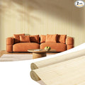 OUZUGIE 2 Pack 96x48 Inch Natural Bamboo Wall Panel – Raw Pole Wrap Paneling by OUZUGIE
