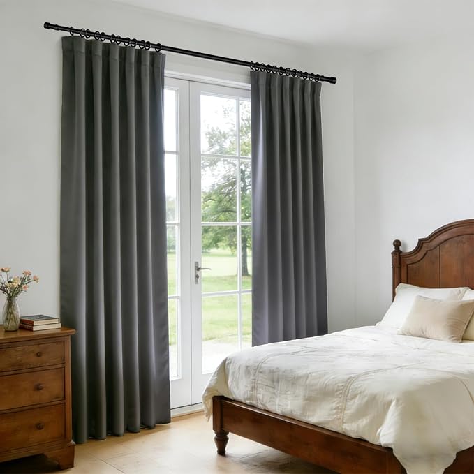 Room Divider Blackout Curtain Track Curtains Wall Dividers Panels Screen - Image 6
