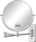 Auxmir Wall Mounted Makeup Mirror, 8 Inch 1X/20X Double Sided Magnifying Mirror by Auxmir