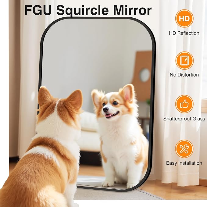 Bathroom Mirror for Wall, HD Reflection Shatterproof Mirror for Living Room - Image 4