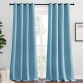 NICETOWN Teal Blue Blackout Curtains 90 inches Length by NICETOWN