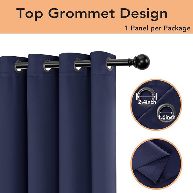 BONZER Room Divider Curtain Total Privacy Wall Wide Thermal Insulated Blackout - Image 3
