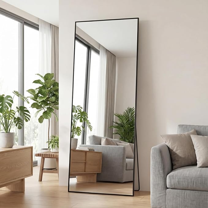 Sweetcrispy 56"x21" Full Length Mirror, Leaning or Standing Full Body Mirror - Image 7