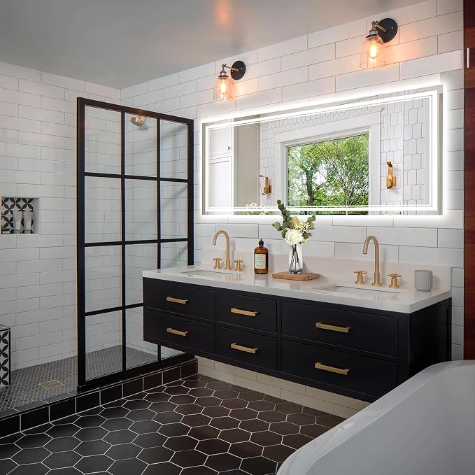 Ratsamee 72x32 Inch LED Bathroom Mirror - Image 2
