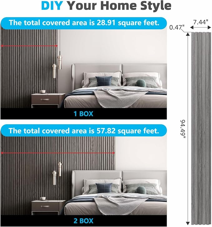 Art3d 6-Piece Wood Slat Panels for Stylish Interior Decor and Ceiling Decoration - Image 6