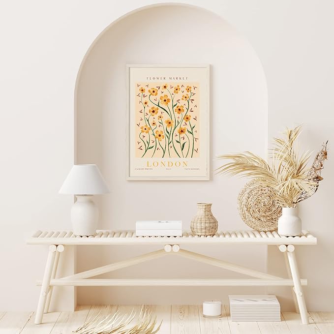AnyDesign 9 Pcs Flower Market Decoration Matisse Wall Art Prints Floral Poster - Image 7