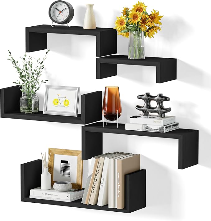 SRIWATANA Floating Shelves for Wall, Wall Shelves for Bathroom, Living Room by SRIWATANA