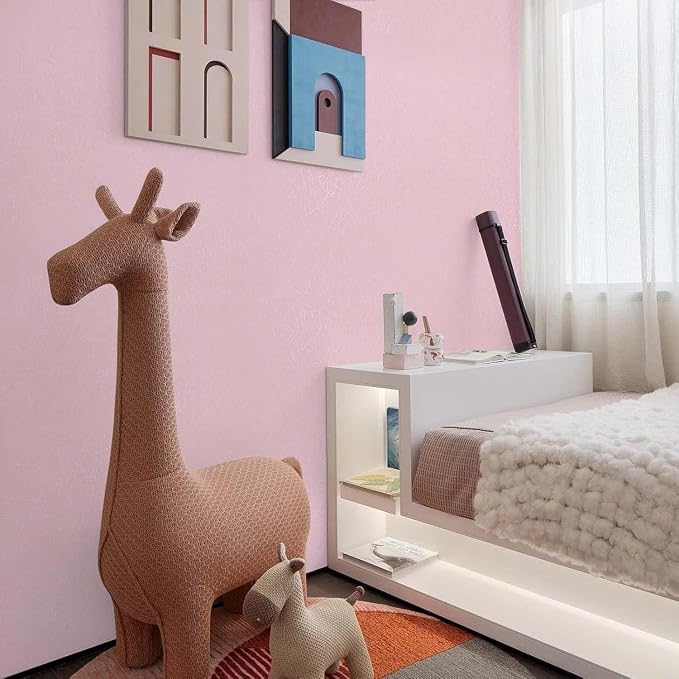 Pink Peel and Stick Self Adhesive Wallpaper - Image 3