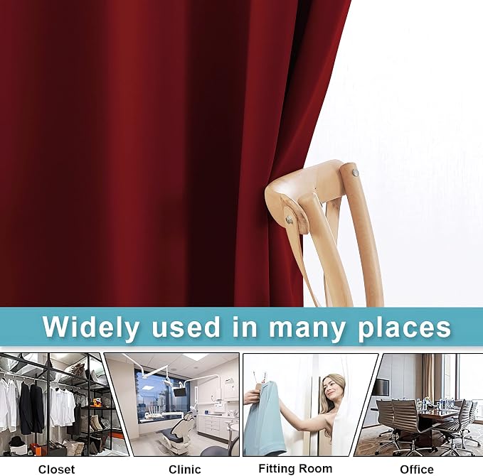 RYB HOME Privacy Curtain for Sliding Glass Door, Light Block Noise Reduce - Image 5