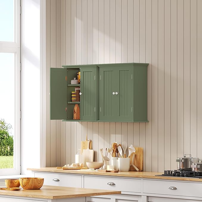 ChooChoo Bathroom Wall Cabinet, Over The Toilet Space Saver Storage Cabinet - Image 4