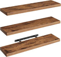 RALGEND Floating Shelves for Wall, 1.5" Thick Wall Shelf Set of 3 by RALGEND