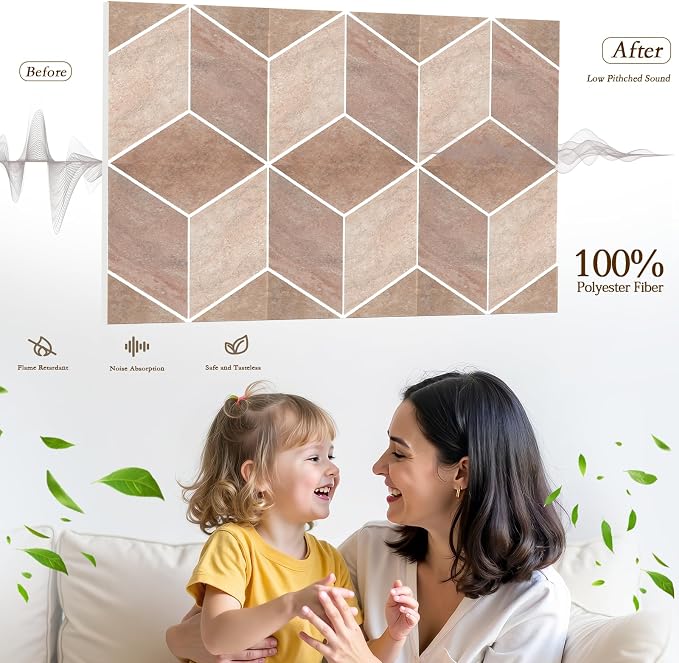 12Pack Acoustic Panels, Self-Adhesive Sound Proof Panels - Image 3