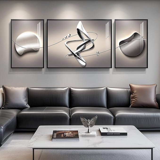 Extra Large Framed Modern Abstract Wall Art by Cuspin