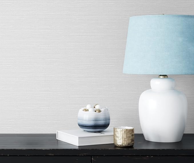 NextWall Faux Grasscloth Paintable Peel and Stick Wallpaper - Image 5
