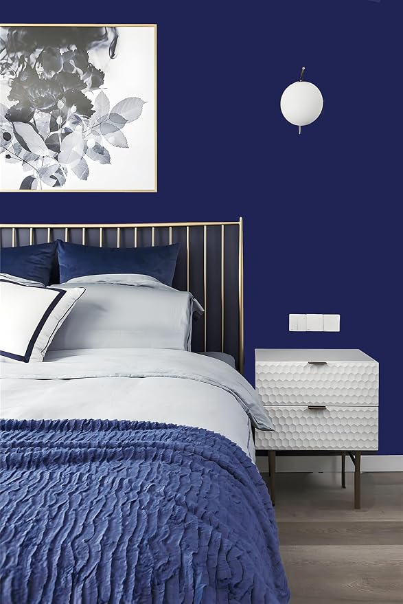 Safiyya Navy Blue Peel and Stick Wallpaper 393"x17.7" Contact Paper Decorative - Image 5