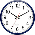 Bernhard Products Navy Wall Clock Silent Non Ticking by BernhardProducts