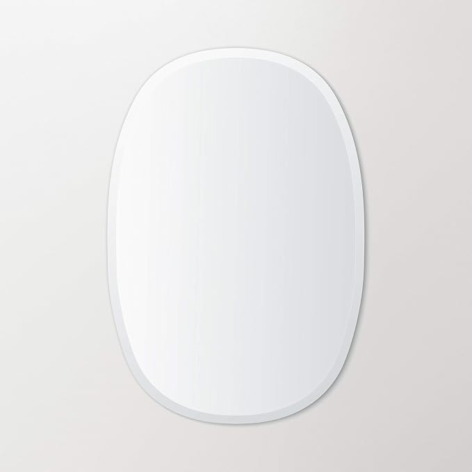 Better Bevel 24" x 36" Frameless Oblong Oval Mirror | 1" Beveled Edge | - Image 3