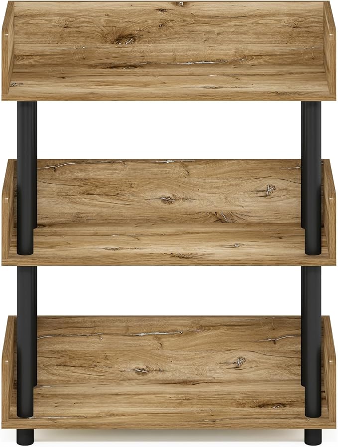 Furinno TURN-N-TUBE Display Shelf, 3-Tier Storage Shelves - Image 6