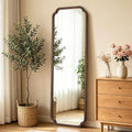 WallBeyond Full Length Mirror Wall Mounted 71"x24", Rustic Wooden Frame Floor by WallBeyond