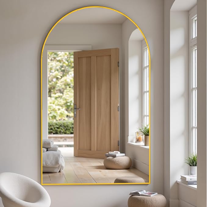 Suidia 82"x44" Arched Full Length Mirror - Image 3