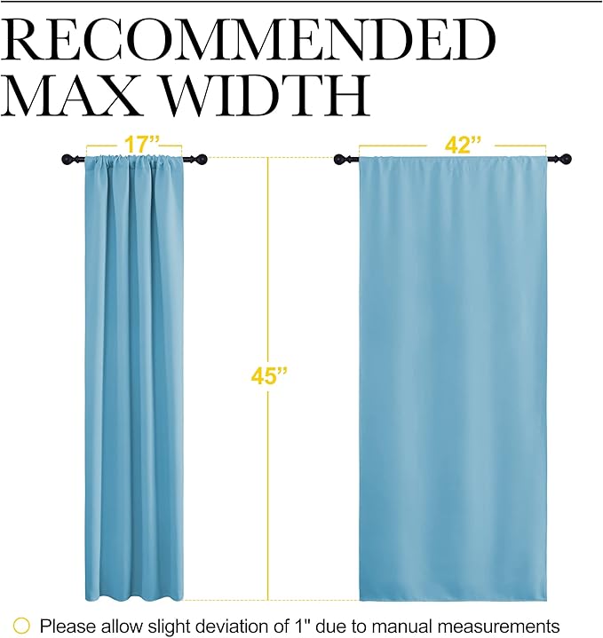NICETOWN Kitchen Window Blackout Curtain Panels - Image 7